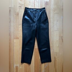 Aritzia Babaton command cropped vegan leather pants